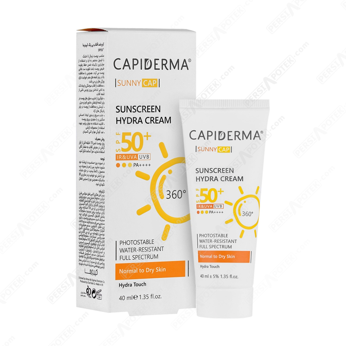 کپیدرما کرم ضد آفتاب پوست خشک SPF50 سانی کپ