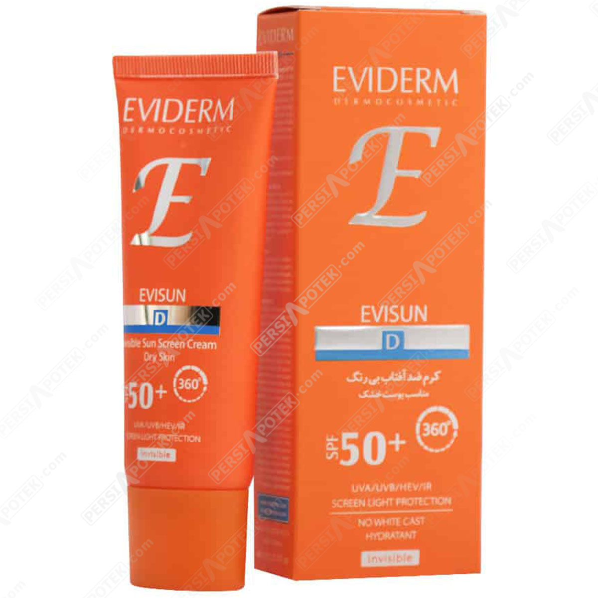 اویدرم کرم ضد آفتاب رنگی +SPF50 اوی سان پوست خشک