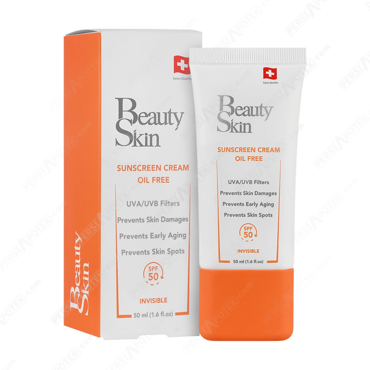 بیوتی اسکین کرم ضد آفتاب فاقد چربی SPF50 بی اس