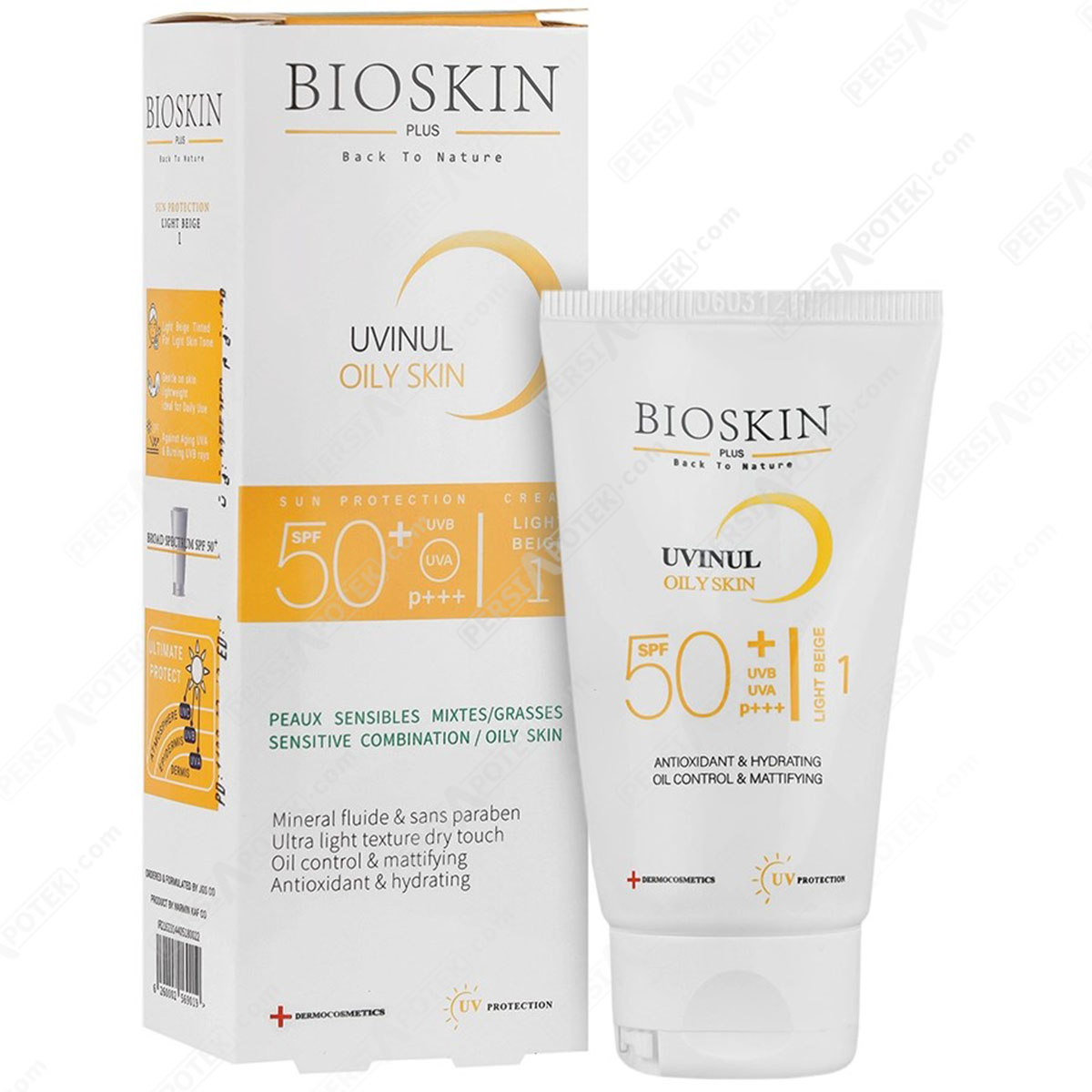 بایو اسکین کرم ضد آفتاب رنگی پوست چرب SPF50